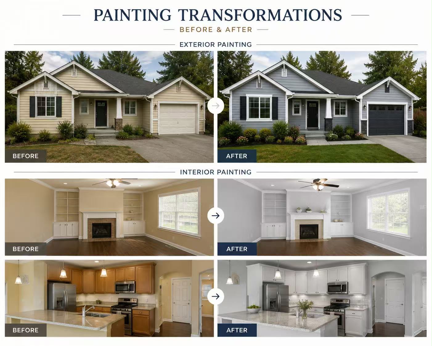 Painting Transformations Before & After